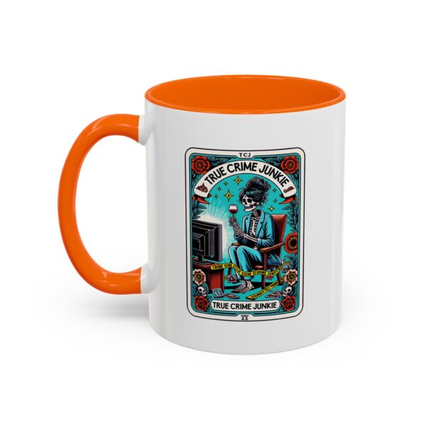 Hot Coffee, Cold Cases - True Crime Junkie Tarot Card Mug 11 oz