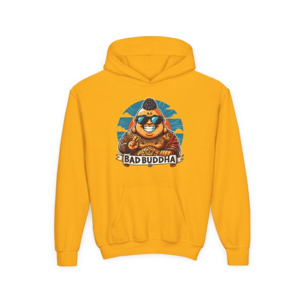 Kindness is Conditional: Bad Buddha Youth Heavy Blend Hooded Sweatshirt