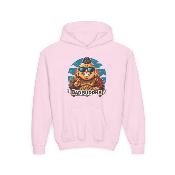 Kindness is Conditional: Bad Buddha Youth Heavy Blend Hooded Sweatshirt