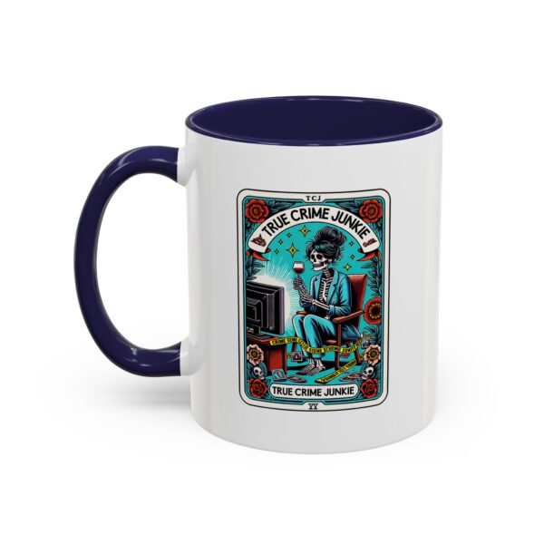 Hot Coffee, Cold Cases - True Crime Junkie Tarot Card Mug 11 oz