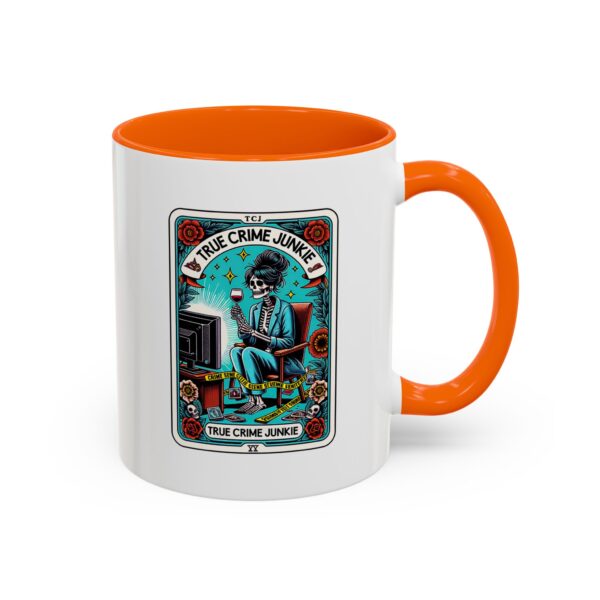 Hot Coffee, Cold Cases - True Crime Junkie Tarot Card Mug 11 oz