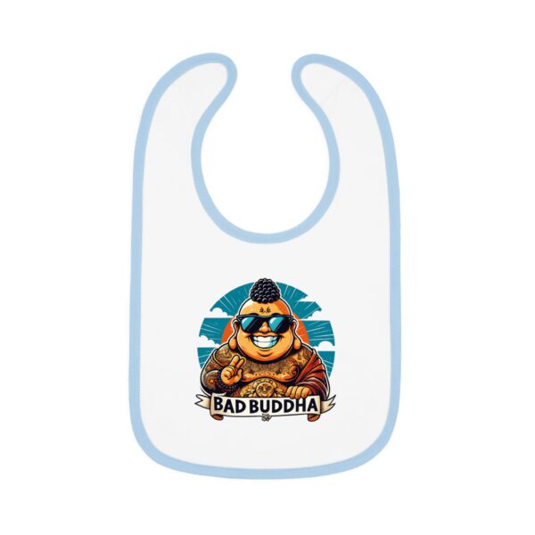 Inner Peace? I Just Want Pureed Peas. Bib with Bad Buddha Design