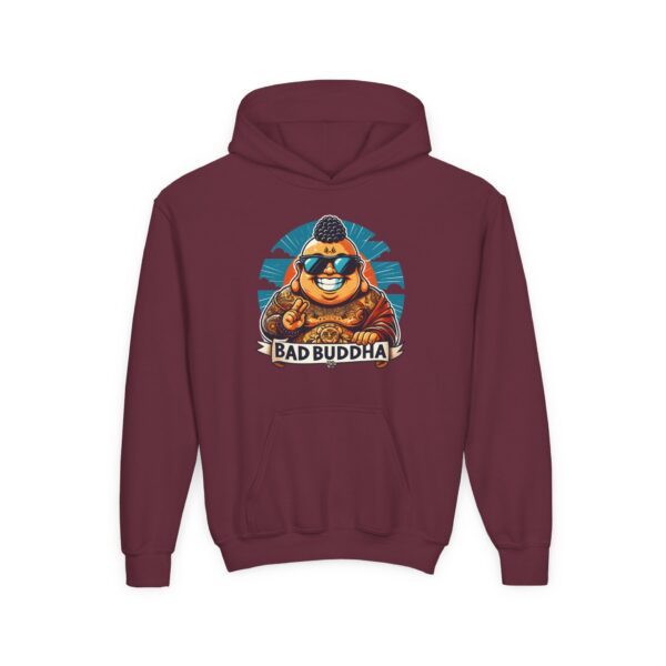 Kindness is Conditional: Bad Buddha Youth Heavy Blend Hooded Sweatshirt
