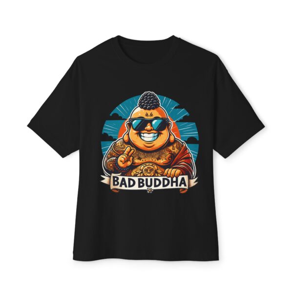 My Aura is Pissed. Bad Buddha Unisex Oversized Boxy Tee