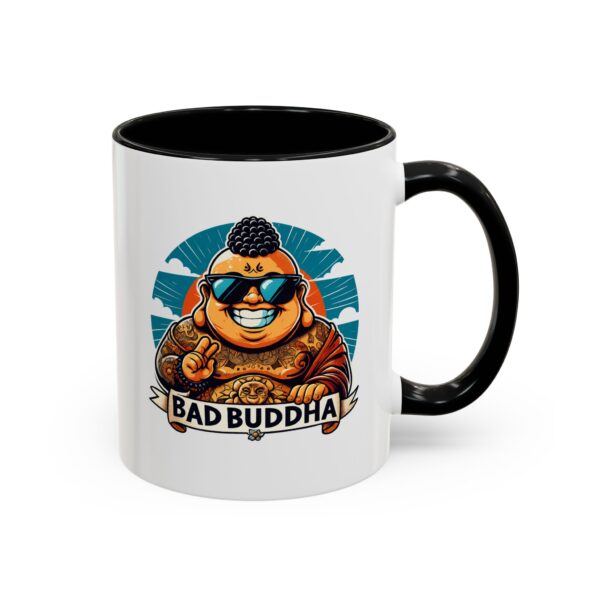 Sip Happens! Bad Buddha Accent Coffee Mug - Manifest That Shit
