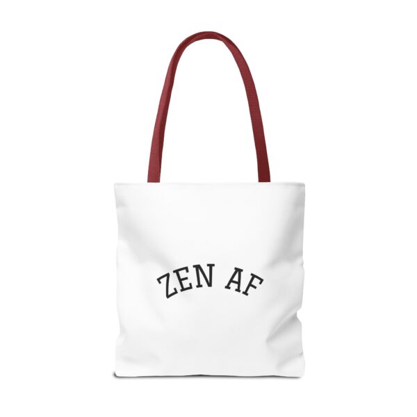 Emotional Baggage Handlers Tote Bag: Zen AF and Bad Buddha logo