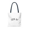 Emotional Baggage Handlers Tote Bag: Zen AF and Bad Buddha logo