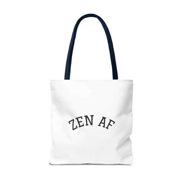 Emotional Baggage Handlers Tote Bag: Zen AF and Bad Buddha logo