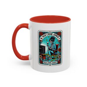 Hot Coffee, Cold Cases - True Crime Junkie Tarot Card Mug 11 oz