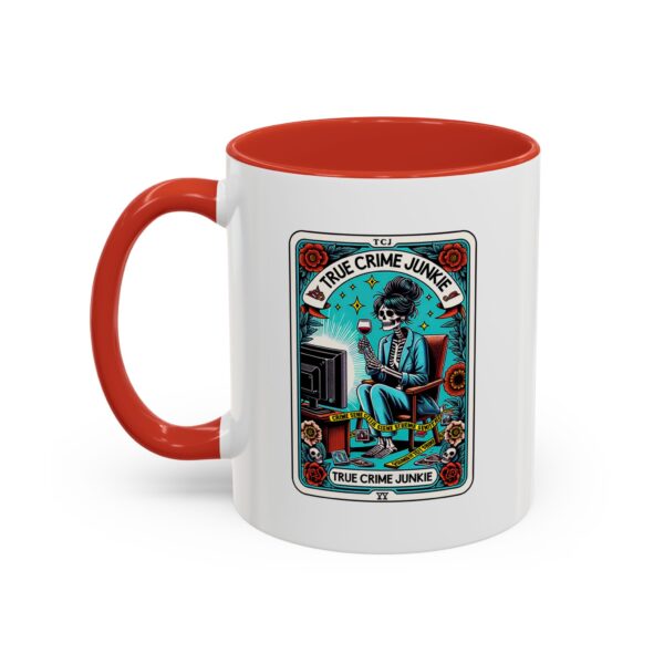 Hot Coffee, Cold Cases - True Crime Junkie Tarot Card Mug 11 oz