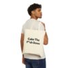 For Sins & Snacks: Tote Bag with 'Bad Buddha' and 'Calm the f*ck down' Designs, Eco-Friendly Grocery Bag