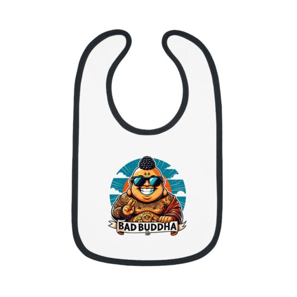 Inner Peace? I Just Want Pureed Peas. Bib with Bad Buddha Design
