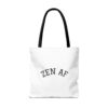 Emotional Baggage Handlers Tote Bag: Zen AF and Bad Buddha logo