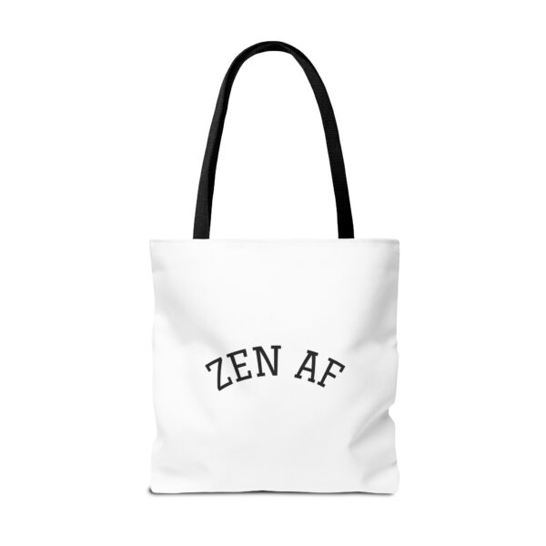 Emotional Baggage Handlers Tote Bag: Zen AF and Bad Buddha logo