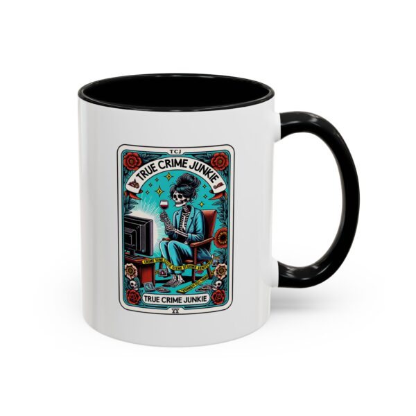 Hot Coffee, Cold Cases - True Crime Junkie Tarot Card Mug 11 oz