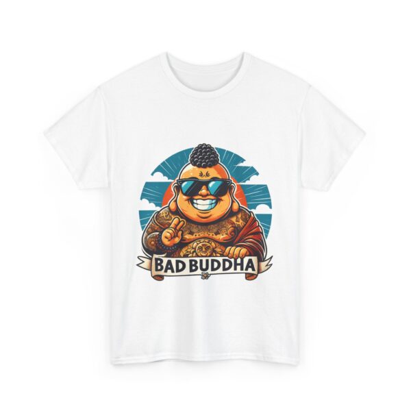 Good Vibes, Bad Attitude. Unisex Heavy Cotton Tee Bad Buddha