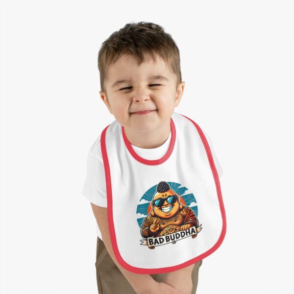Inner Peace? I Just Want Pureed Peas. Bib with Bad Buddha Design