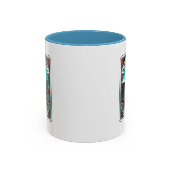 Hot Coffee, Cold Cases - True Crime Junkie Tarot Card Mug 11 oz