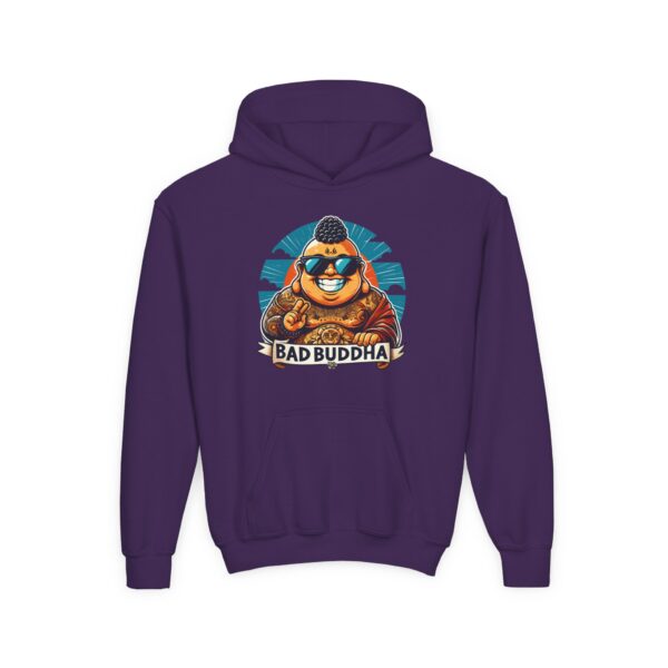 Kindness is Conditional: Bad Buddha Youth Heavy Blend Hooded Sweatshirt