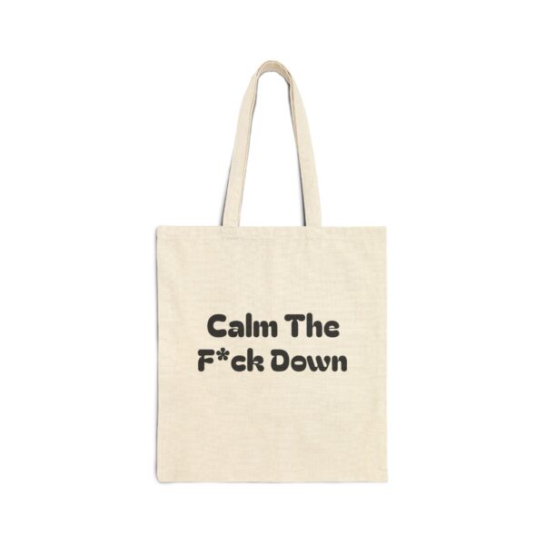 For Sins & Snacks: Tote Bag with 'Bad Buddha' and 'Calm the f*ck down' Designs, Eco-Friendly Grocery Bag