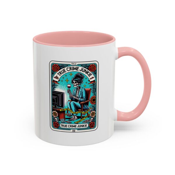 Hot Coffee, Cold Cases - True Crime Junkie Tarot Card Mug 11 oz