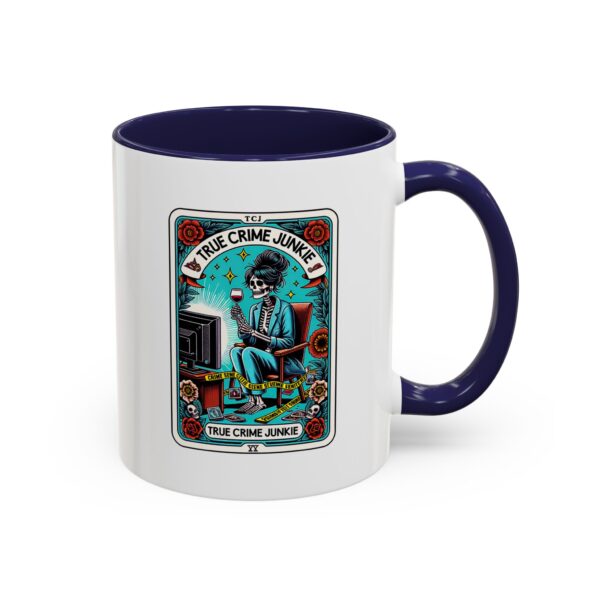 Hot Coffee, Cold Cases - True Crime Junkie Tarot Card Mug 11 oz