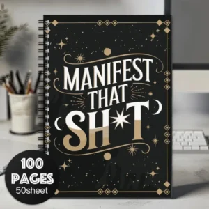 "Manifest That Sh*t" Spiral Notebook – Because the Universe Needs Clear Instructions