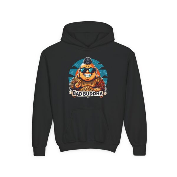 Kindness is Conditional: Bad Buddha Youth Heavy Blend Hooded Sweatshirt
