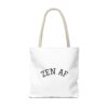 Emotional Baggage Handlers Tote Bag: Zen AF and Bad Buddha logo