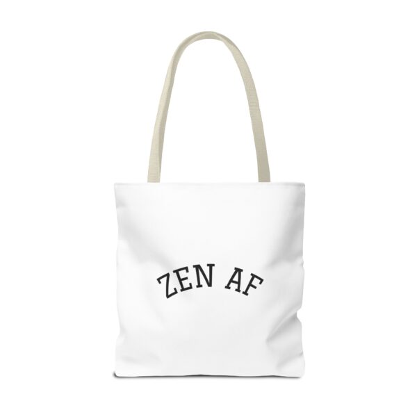 Emotional Baggage Handlers Tote Bag: Zen AF and Bad Buddha logo
