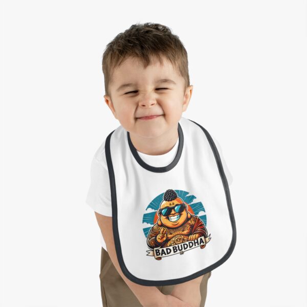 Inner Peace? I Just Want Pureed Peas. Bib with Bad Buddha Design