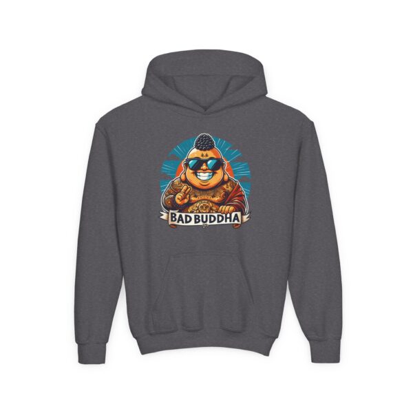 Kindness is Conditional: Bad Buddha Youth Heavy Blend Hooded Sweatshirt