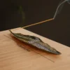 Green Bodhi Leaf Incense Holder – Because Even Your Incense Deserves a Zen Throne