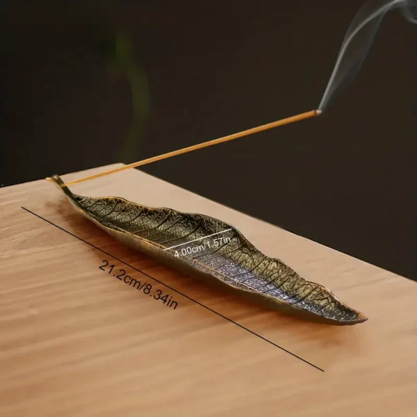 Green Bodhi Leaf Incense Holder – Because Even Your Incense Deserves a Zen Throne