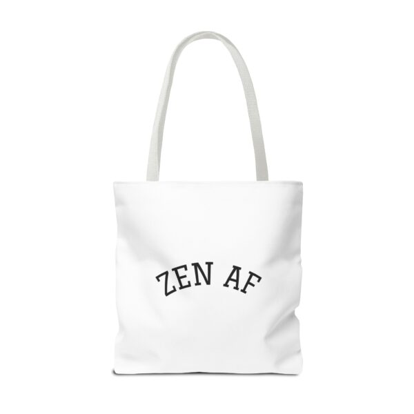 Emotional Baggage Handlers Tote Bag: Zen AF and Bad Buddha logo