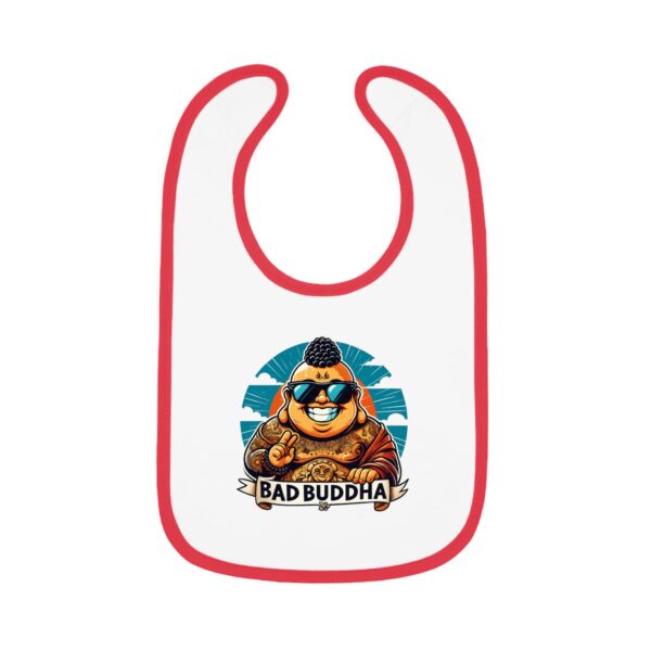 Inner Peace? I Just Want Pureed Peas. Bib with Bad Buddha Design