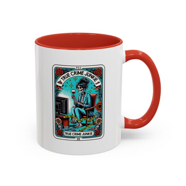 Hot Coffee, Cold Cases - True Crime Junkie Tarot Card Mug 11 oz