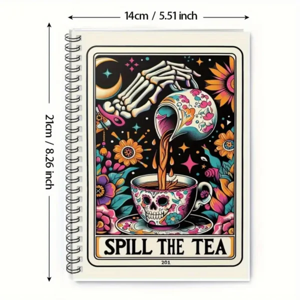 Tarot Spiral Notebook – Gothic Tea Party Edition