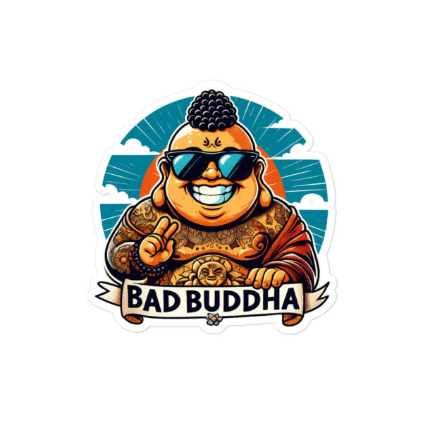 Sassy Soul Bad Buddha Bubble-free stickers