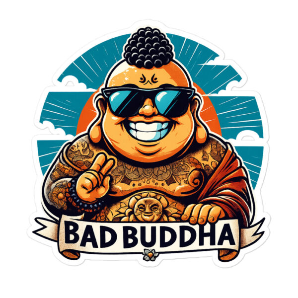 Sassy Soul Bad Buddha Bubble-free stickers
