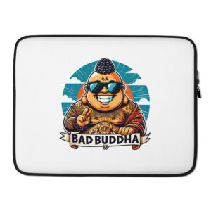 Enlightenment Inside (and also a laptop) - Bad Buddha Laptop Sleeve