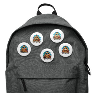 Small Pins. Big Mood. Set of Bad Buddha pin buttons