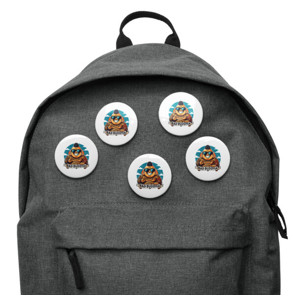 Small Pins. Big Mood. Set of Bad Buddha pin buttons