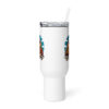 Caffeinate & Elevate with Bad Buddha Travel mug with a handle
