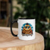 Brew More. Worry Less. Bad Buddha Zen AF Mug with Color Inside