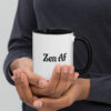Brew More. Worry Less. Bad Buddha Zen AF Mug with Color Inside