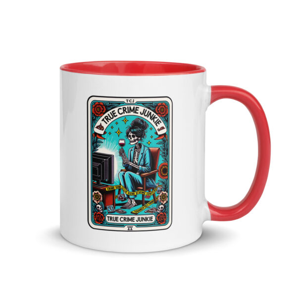 Hot Coffee, Cold Cases - True Crime Junkie Tarot Card Mug