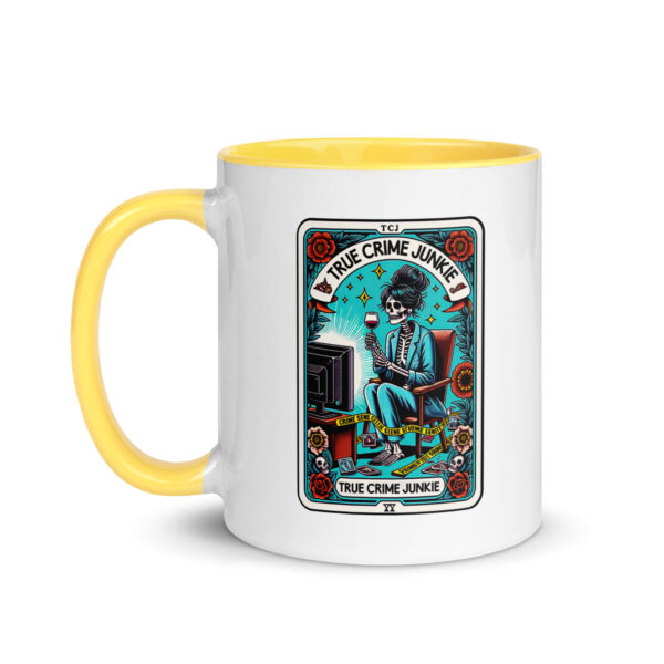 Hot Coffee, Cold Cases - True Crime Junkie Tarot Card Mug