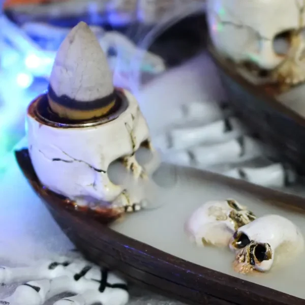 Set Sail for the Afterlife (in Style) - Skeleton Incense Holder