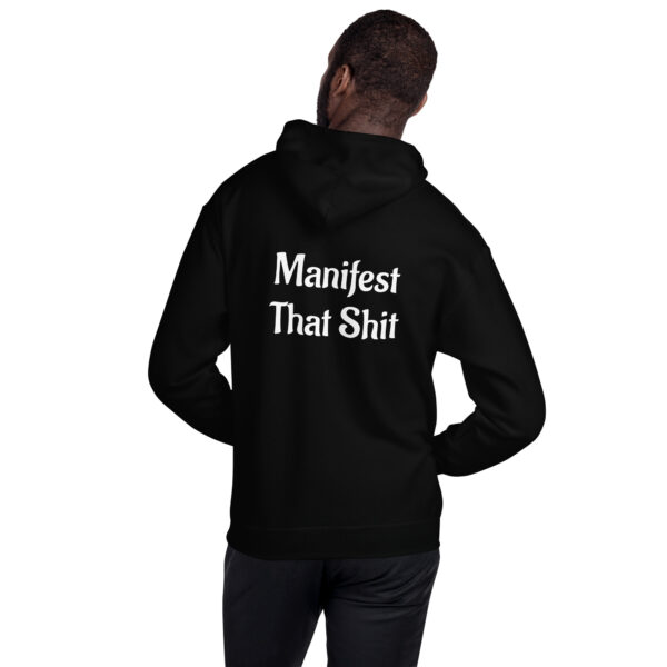Bad Buddha Hoodie – Manifest That Sh*t on Back (Black & Navy)